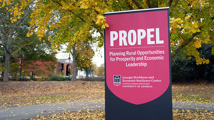 A banner showing the words "PROPEL"