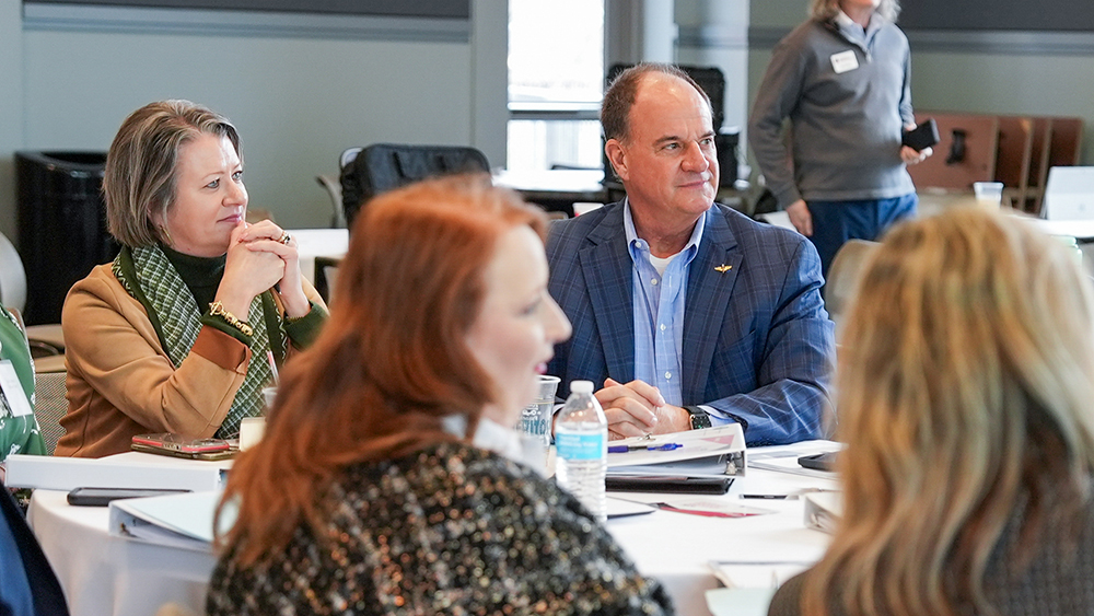 Emanuel County PROPEL Steering Committee members listened to a workshop presentation in January. Emanuel County is one of three new communities participating in the PROPEL program this year.