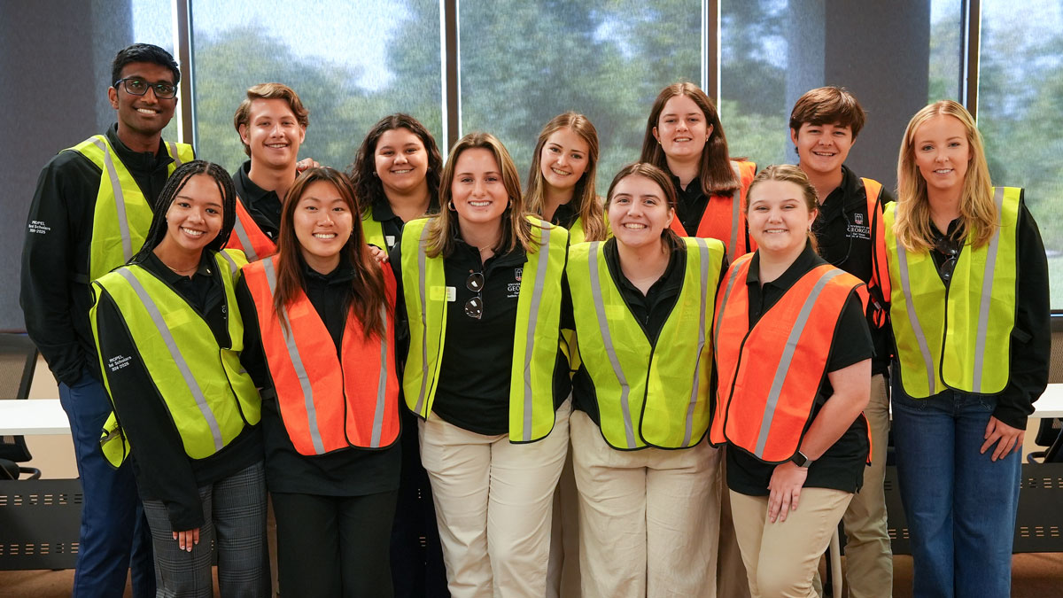 PROPEL Rural Scholars pose at Hollingsworth & Vose in Hawkinsville.