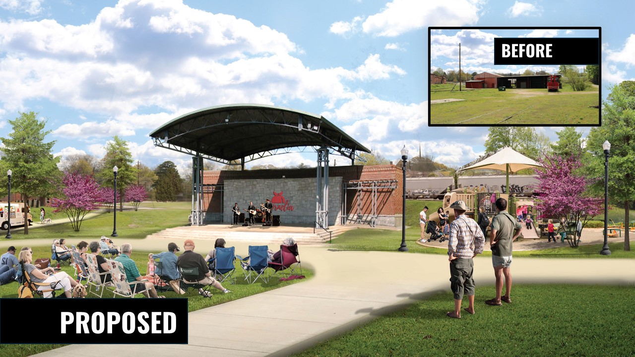 Proposed design of an outdoor amphitheater.